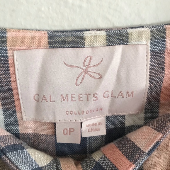 GAL MEETS GLAM Peyton Plaid Belted Dress 0P - Picture 6 of 8